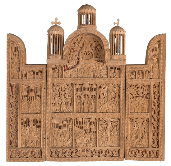Triptyque des fêtes de l'Église orthodoxe, XIIIe siècle, ville de Grenoble, Musée de Grenoble, J.L. Lacroix