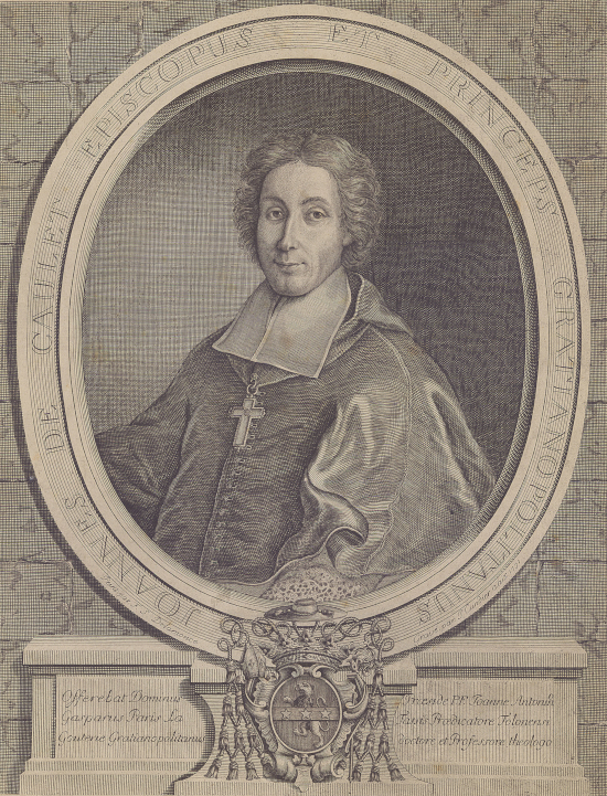 Jean de Caulet, évêque et prince de Grenoble, peint par Ferdinand Delamonce et gravé par Jacques Cundier, Pd.9 Caulet, Jean de (2)