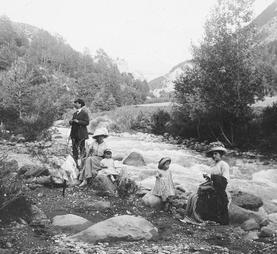 Briançon. Pont Baldy. La Serveyrette. Photographie de Tabar. Pv positif de projection 1914 N.76