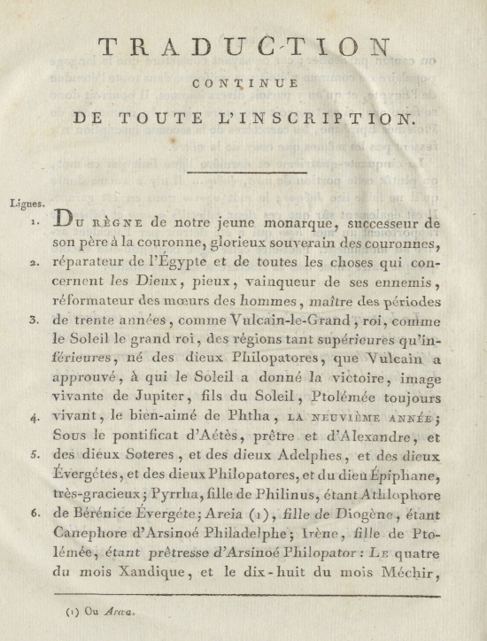Eclaircissements sur l'inscription grecque du monument trouvé à Rosette, par Hubert-Pascal Ameilhon, C.2192