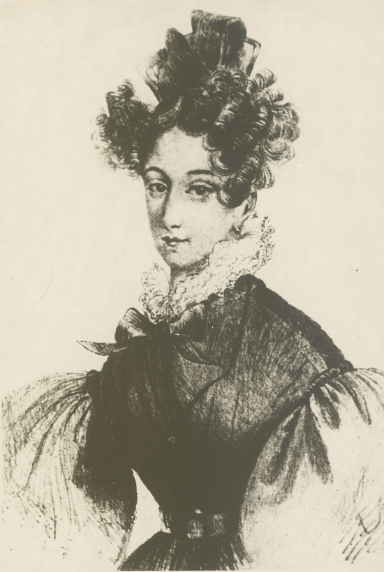 Giulia Rinieri de Rocchi (1810-1876), photographie d’après un dessin conservé dans une collection particulière, XIXe s., Musée Stendhal, n°684