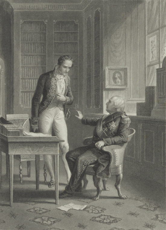 Pierre Louis Jean Casimir de Blacas d’Aulps et Louis XVIII, par Follet, Marj. His. 3701