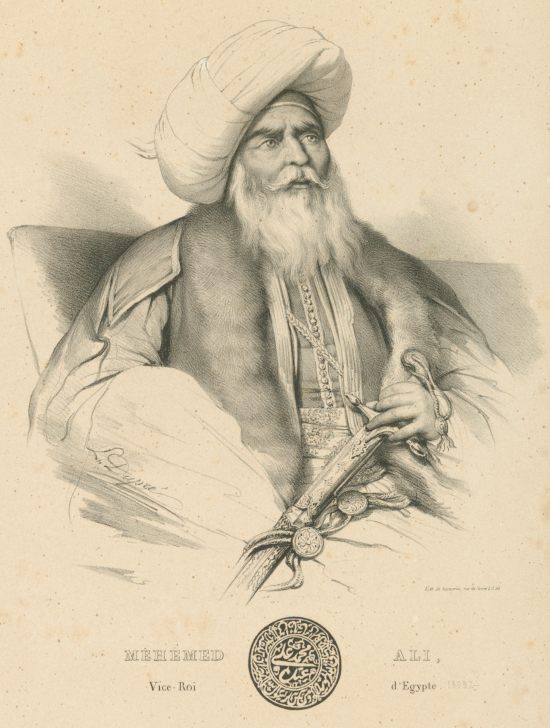 Méhémet Ali, vice-roi d'Egypte, dessin de L. Dupré, Marj. P. 9180