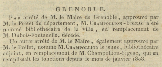 Journal du département de l’Isère, n°28 du 4 mars 1812, U.9427