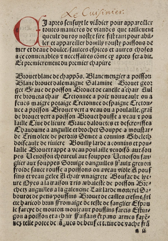 Le viandier, Guillaume Tirel dit Taillevent, U.1127 Rés.